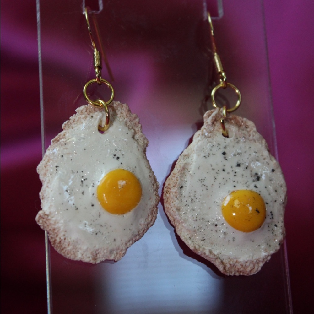 Fried Egg Earrings